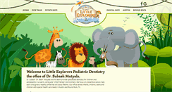 Desktop Screenshot of littleexplorersdentistry.com